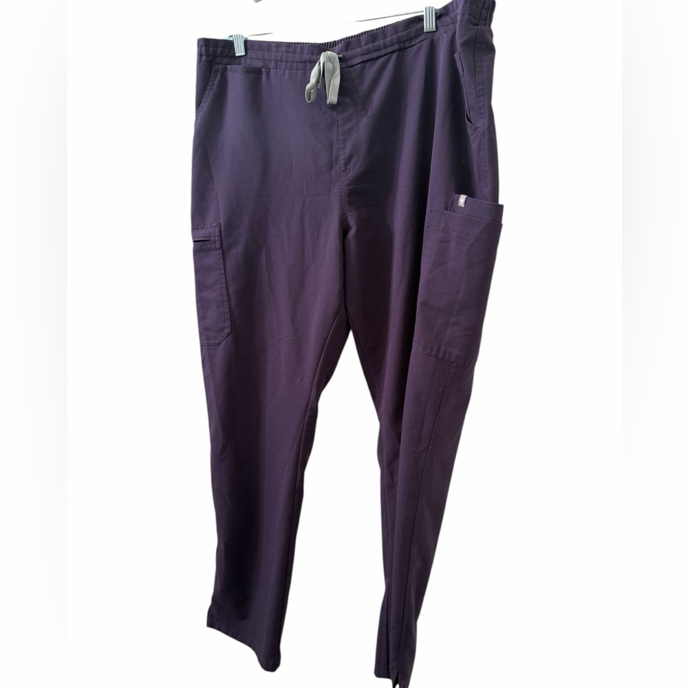 Figs Yola Skinny Scrub Pants- Grape Purple Technical Pants Women’s Size XL